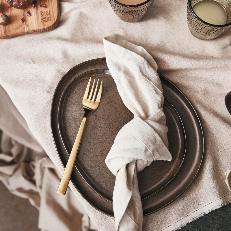 Aida RAW serviett 4 stk moderne hvit