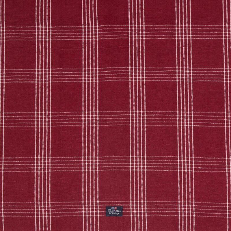 Lexington Kjøkkenhåndkle lin/bomull 50x70 cm rutete rød/hvit