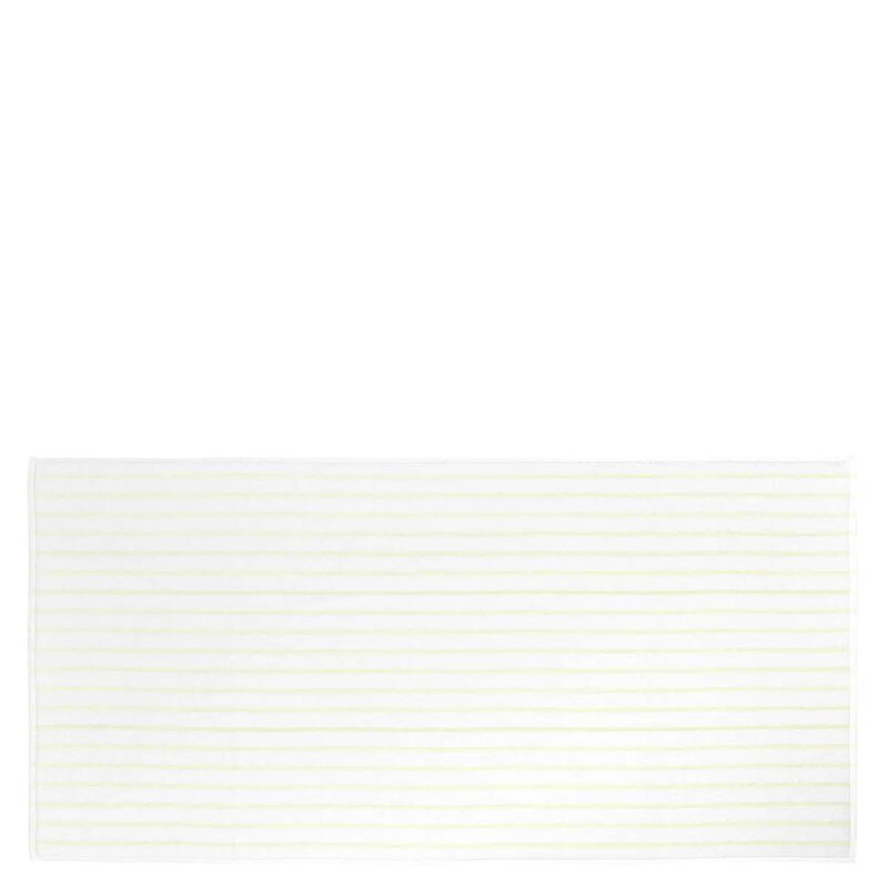 Blomus Arto badehåndkle 140x70 cm hvit/gul tynne striper