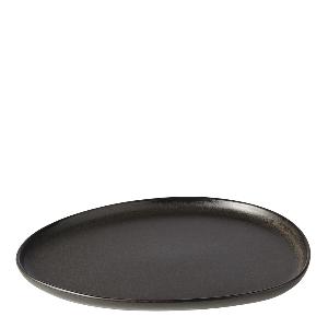 Aida RAW Titanium Black organic tallerken 21x24 cm