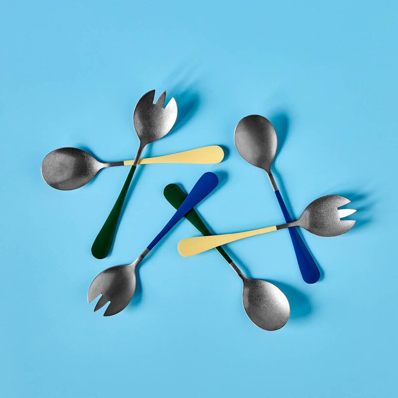 Nicolas Vahé Salatbestikk 20 cm blå