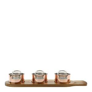 Samuel Groves Serveware minigrytesett 3 deler 9 cm kobber