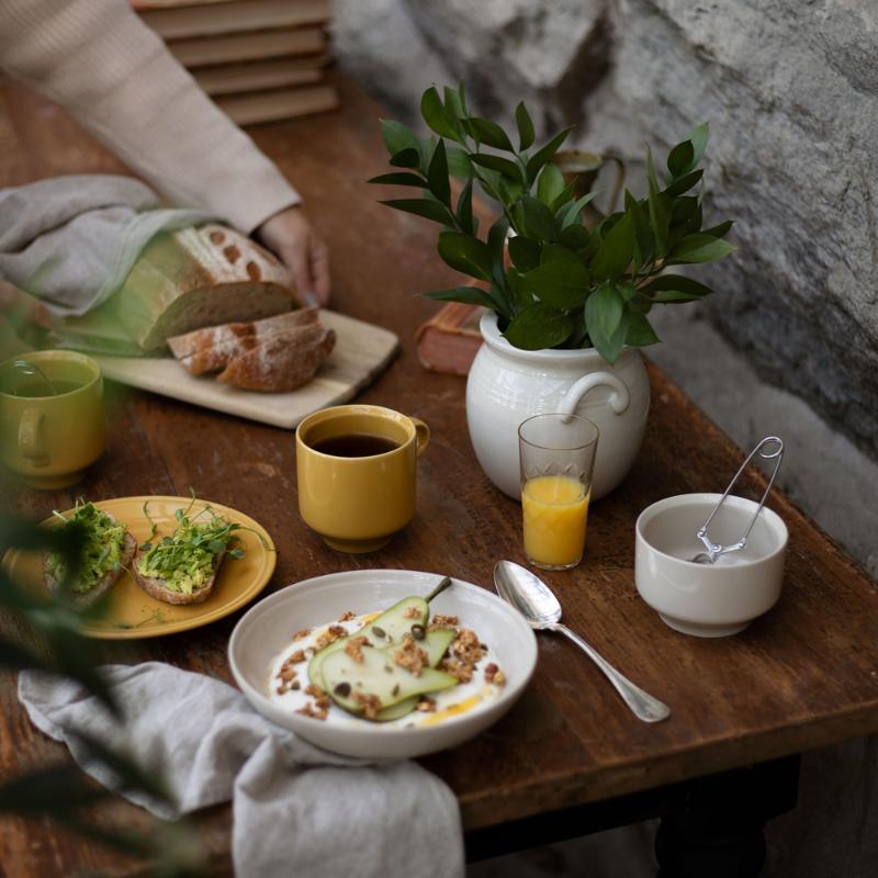 Rörstrand Höganäs Keramik krus 30 cl oker