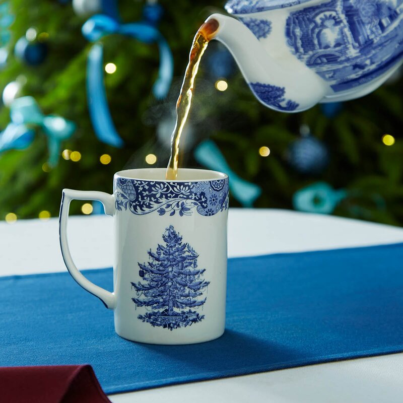Spode Blue Italian Christmas Tree kopp 34 cl blå/hvit