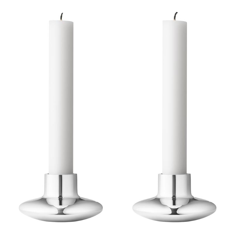 Georg Jensen Henning koppel lysestake sett 2 stk