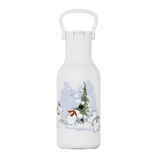 Stelton Tabi flip straw termoflaske 0,4L Moomin winter