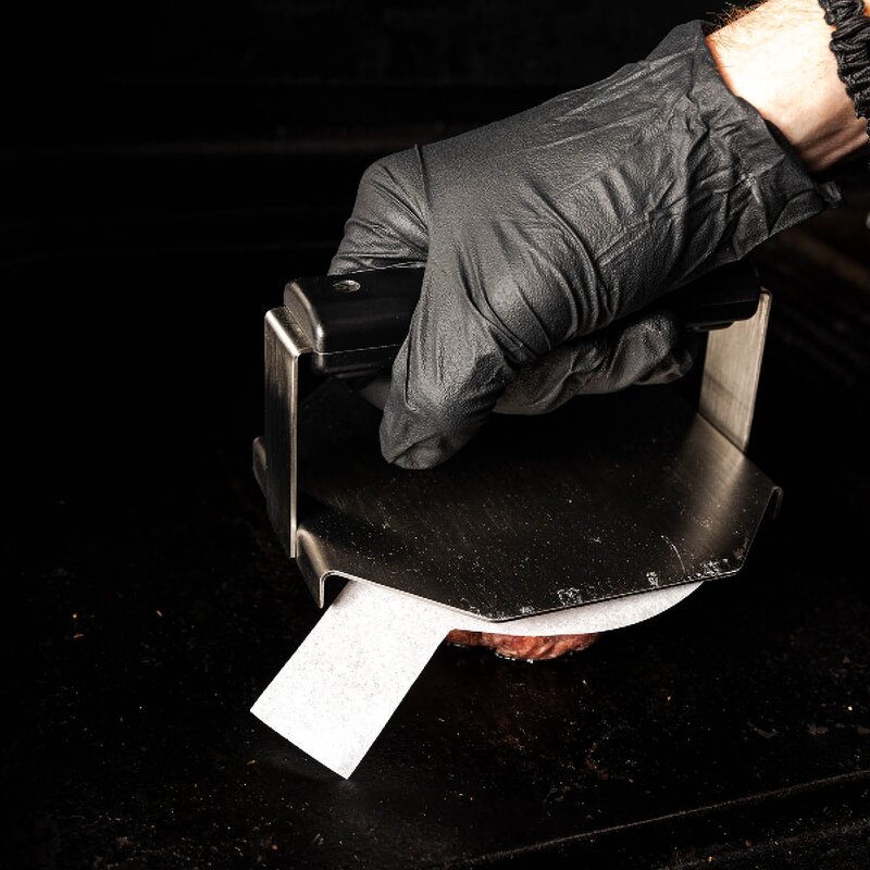 Broil King Hamburgerpresse 6x5 cm rustfritt stål