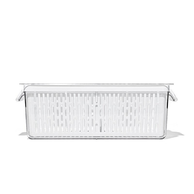 Oxo Oppbevaringsboks til kjøleskap 32x12 cm klar/hvit