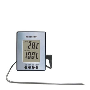 Aanonsen Steketermometer digitalt m/silikonledning aluminium