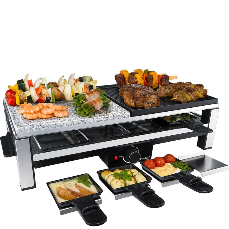 Steba Raclette RC108 2000W svart/stål