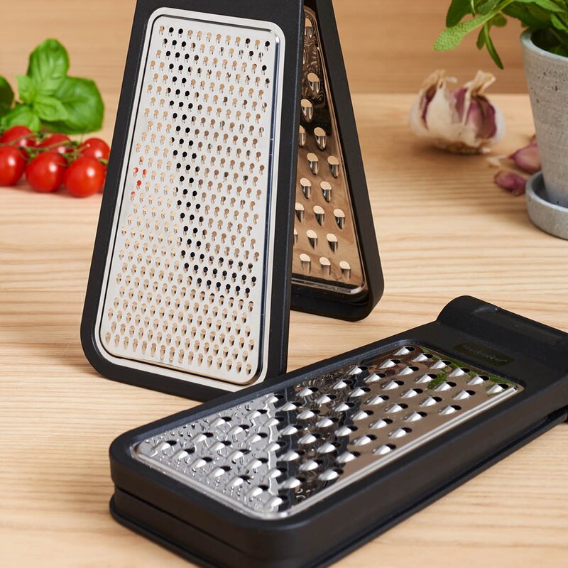 Gastromax Sammenleggbart rivjern svart/rustfri