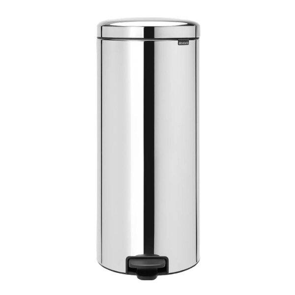 Brabantia NewIcon pedalbøtte 30L blankt stål