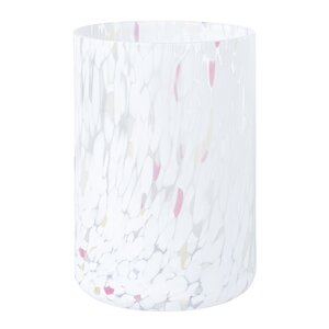 Magnor Swirl lykt/vase 19 cm hvit