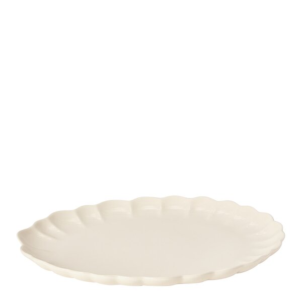 Stiernholm Lotus serveringsfat 41x30,5 cm offwhite