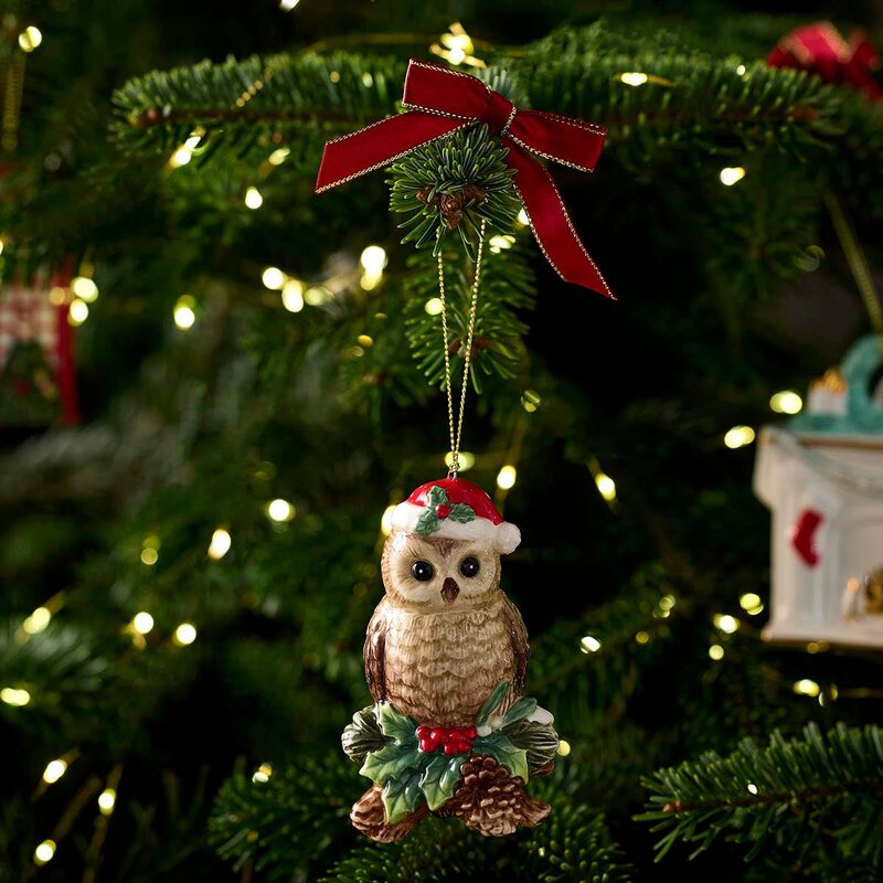 Spode Christmas Tree juletrepynt Owl