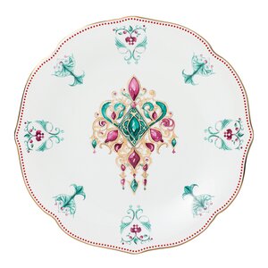 Magnor Lucia tallerken 28 cm hvit/rød/grønn