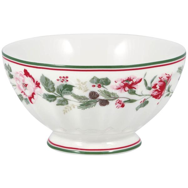 GreenGate Leonora french bowl xlarge 40 cl hvit