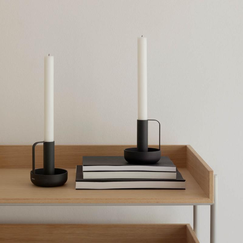 Stelton Nordic Ida lysestake 10 cm black