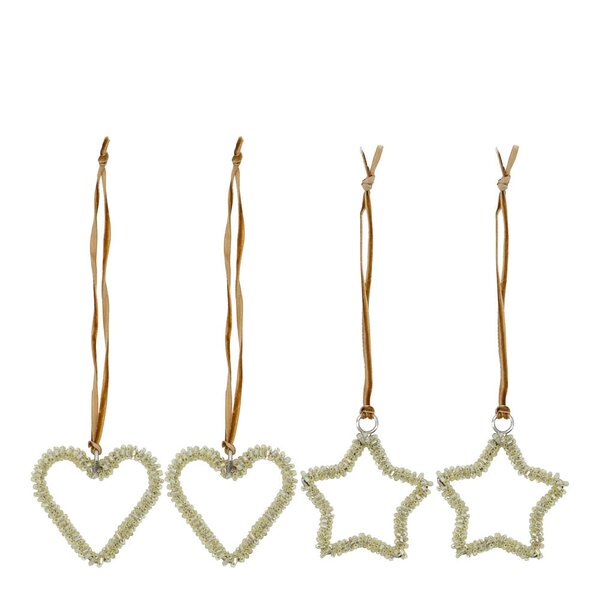 House Doctor Connect julepynt 4 stk champagne