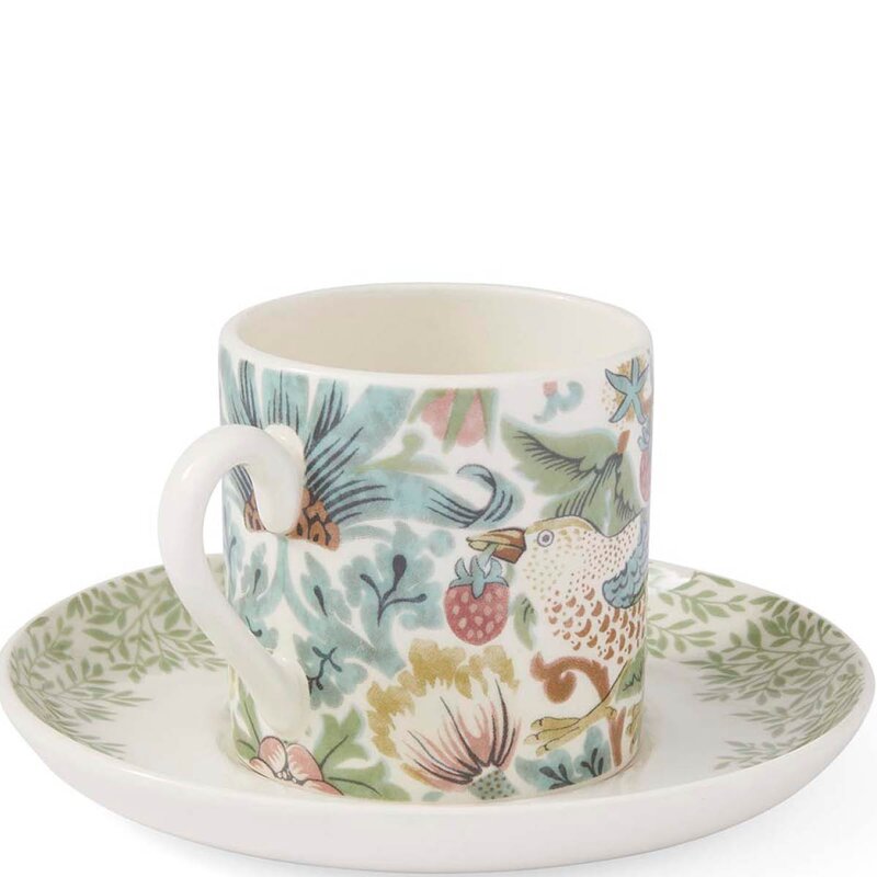 Spode Morris & Co espressokopp med skål 4 stk