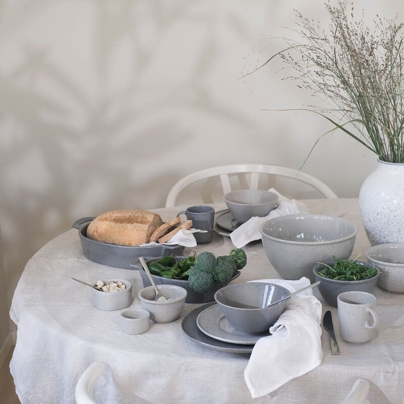 Modern House Granite asjett 23 cm grå