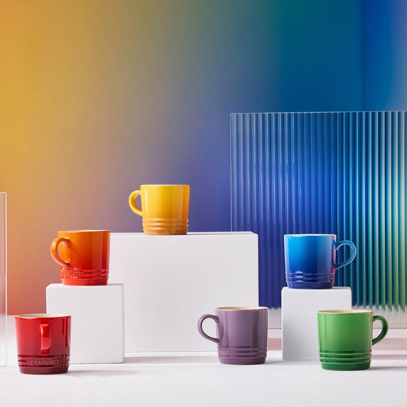 Le Creuset Rainbow espressokrus 10 cl 6 stk 
