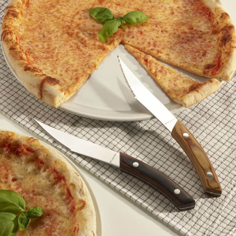 Legnoart Napoli pizza-/grillkniv 4 stk stål med lyst håndtak