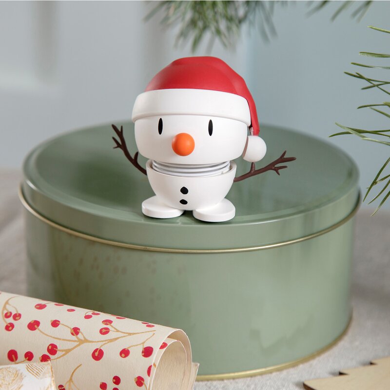 Hoptimist Soft santa snowman liten hvit