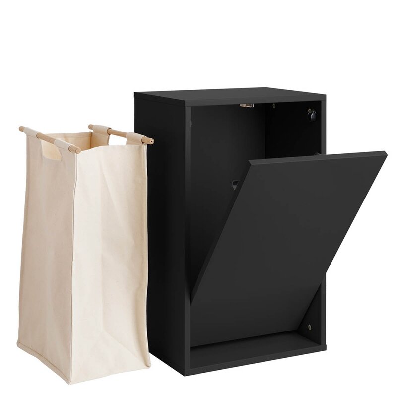 ReCollector Laundry Boks skittentøyskurv 30x43x70 cm Black Raven