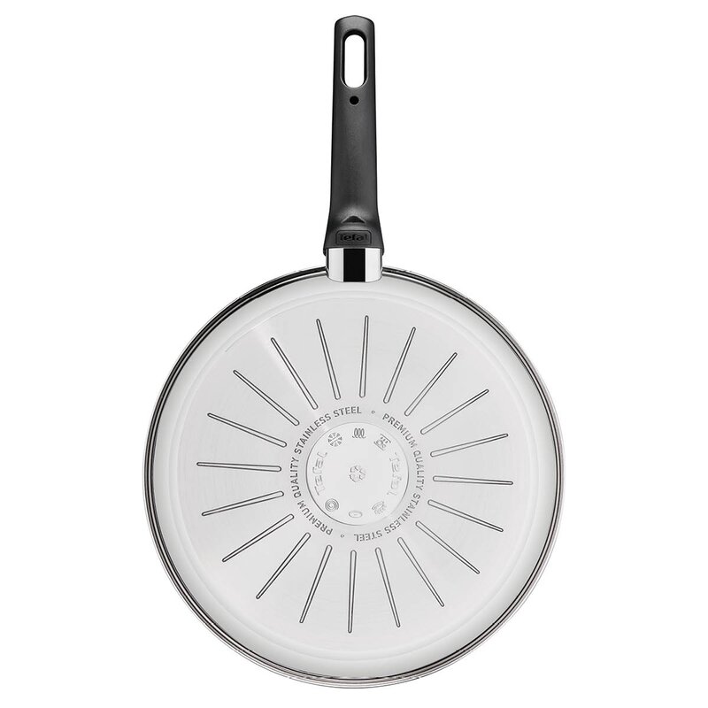 Tefal Emotion Plus Power SS Mesh stekepanne 28 cm honeycomb