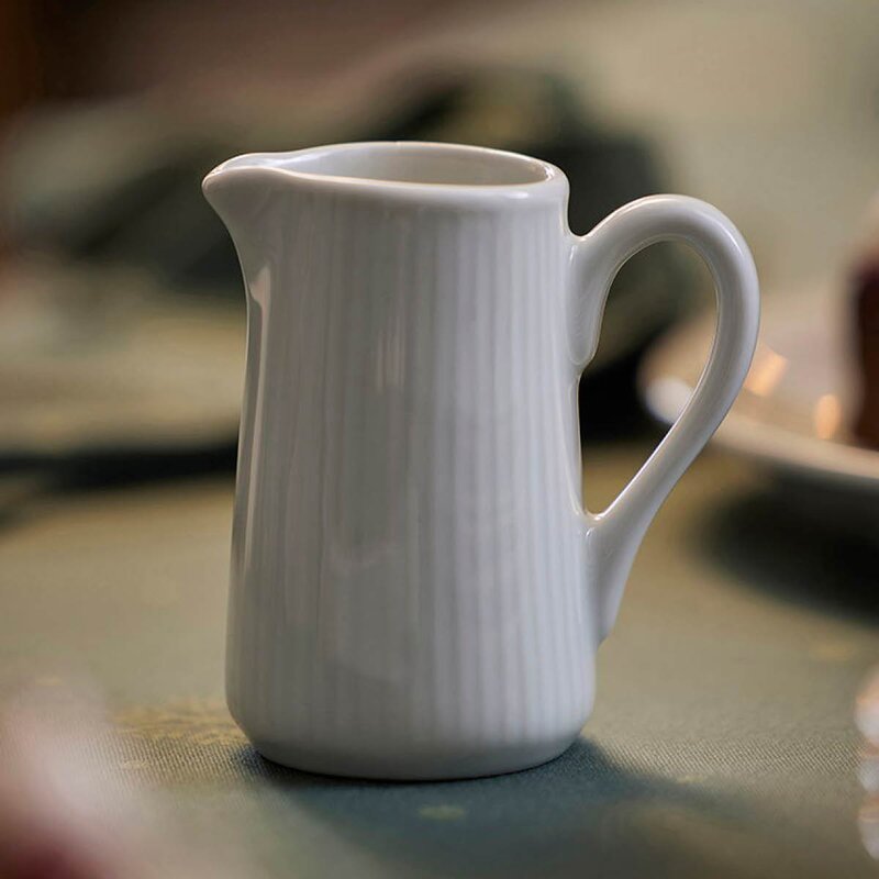 Pillivuyt Plissé kanne 35 cl hvit