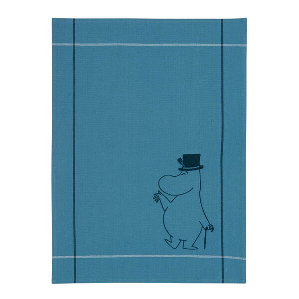 MoominArabia Mummi kjøkkenhåndkle 50x70 cm Mummipappa blå