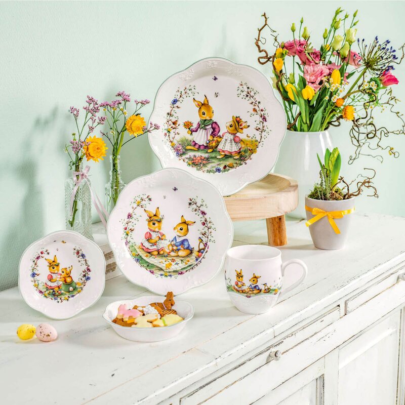 Villeroy & Boch Spring Fantasy Picnic skål 33 cl grønn/hvit