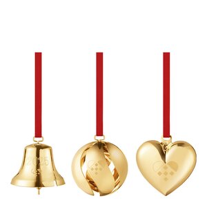 Georg Jensen Jul 2025 ornamentsett 3 deler gull