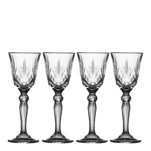 Lyngby Glas Melodia snapsglass 5 cl 4 stk