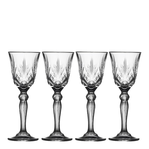 Lyngby Glas Melodia snapsglass 5 cl 4 stk