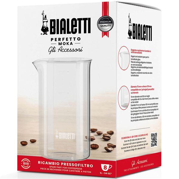 Bialetti Reserveglass til presskanne 1L klar
