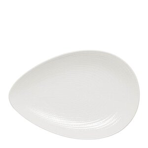 Rörstrand Blå Eld serveringsfat 24x35 cm hvit