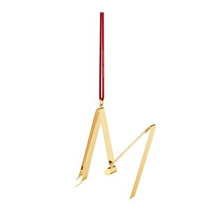 Georg Jensen Ornament pyntebokstav M gull
