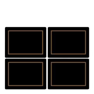 Pimpernel Classic bordbrikke 40x30 cm 4 stk svart