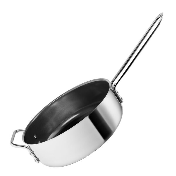 Eva Trio Stainless Steel sautépanne 24 cm keramisk Slip-Let® belegg