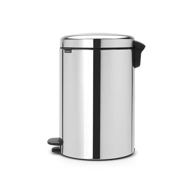 Brabantia NewIcon pedalbøtte 20L blankt stål