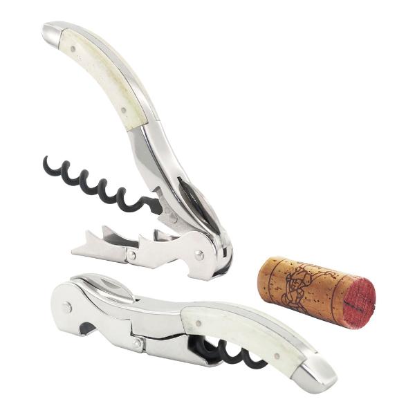 Pulltex Vinåpner pulltaps cordoba med skinnhylster hvit