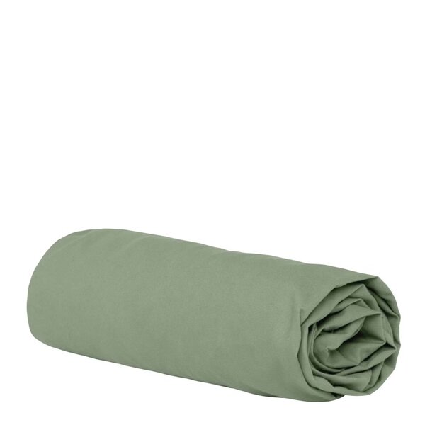 Høie Flanell formsydd laken 160x200x25 cm dempet grønn