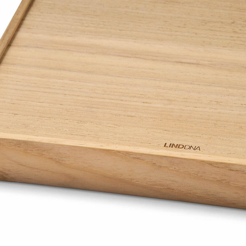 LIND DNA Airy teak brett 18x18 cm Black Ink