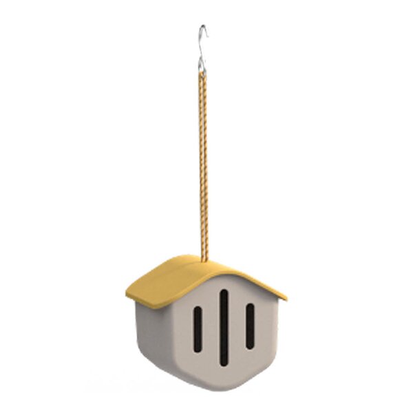 Point Virgule Sommerfuglhus 14 cm beige gul