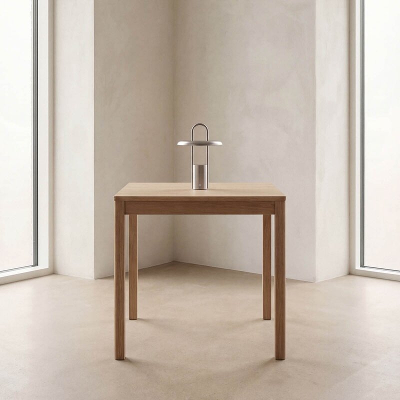 Stelton Pier LED-lampe, portabel 25 cm steel