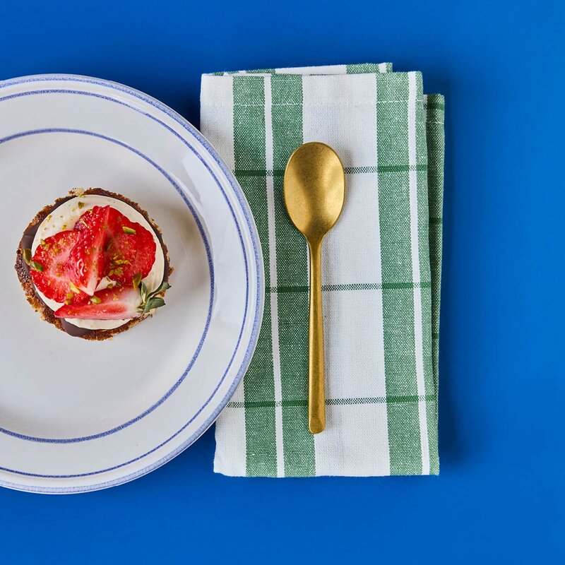 Nicolas Vahé Teskje 14 cm 4 stk antikk gullfinish