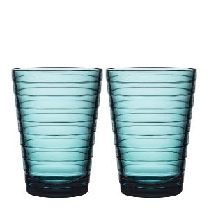iittala Aino Aalto glass 33 cl 2p sjøblå 