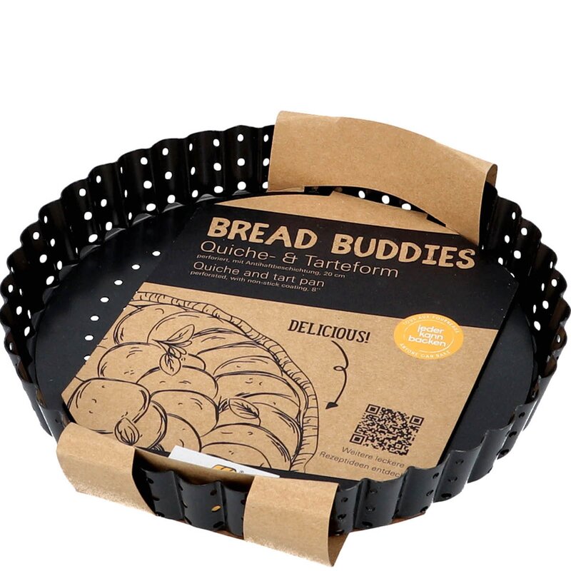 Birkmann Bread Buddies paiform 20 cm perforert svart